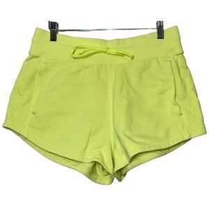NEW Lululemon Inner Glow High-Rise 3" Yellow Drawstring Athletic Shorts Size 8